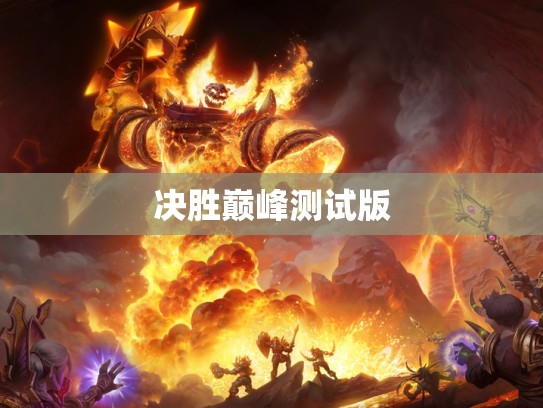 决胜巅峰测试版 决胜巅峰测试版
